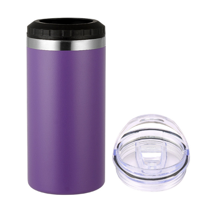 China Warehouse 16oz 4 in 1 powder caoted can cooler(Not for sublimation)