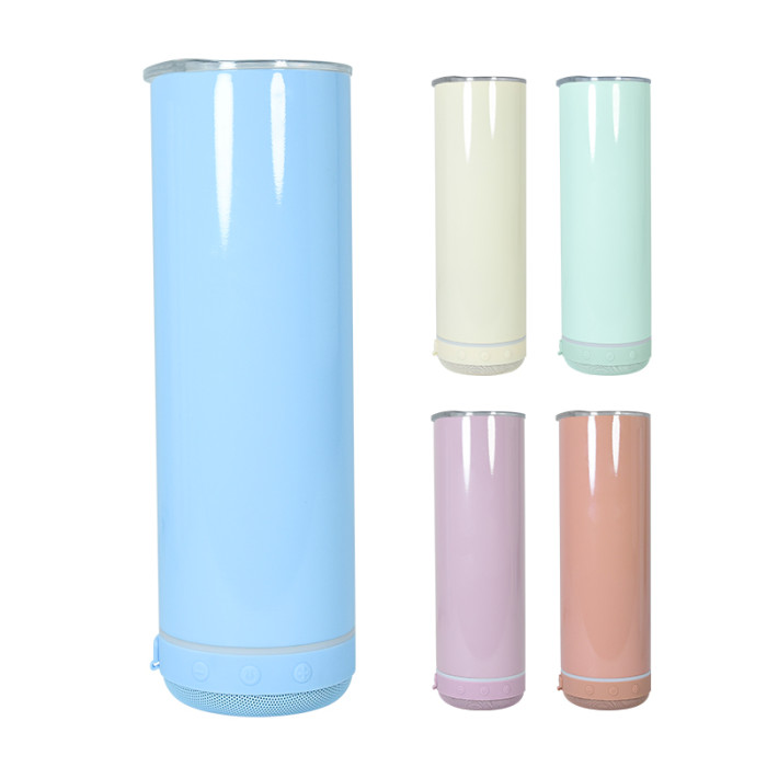 RTS US Warehouse 25pcs 18oz colorful sublimation straight speaker tumblers