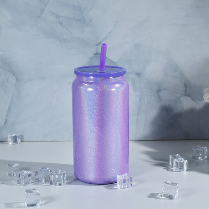China Warehouse Stainless Steel 16oz Shimmer Sublimation Cup