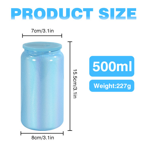 China Warehouse Stainless Steel 16oz Shimmer Sublimation Cup