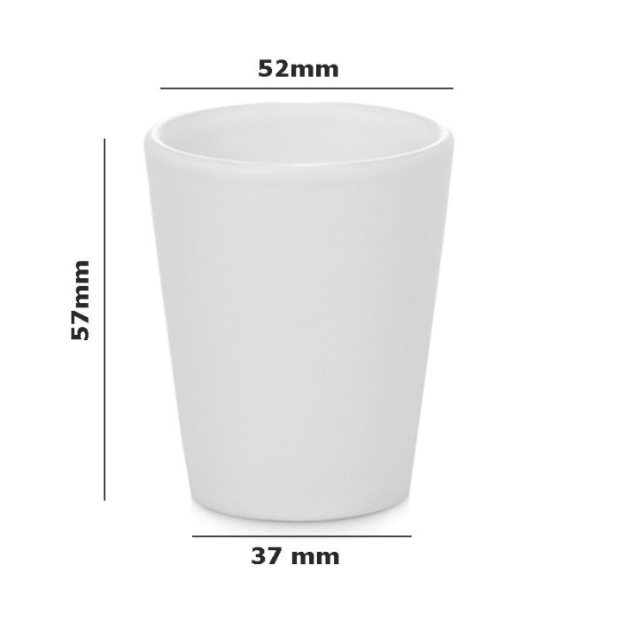 RTS US Warehouse 1.5oz Sublimation Liquor Vodka Ceramics Shot Cup