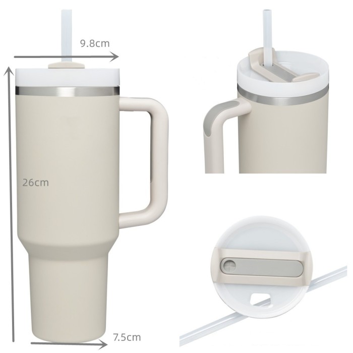 China Warehouse H2 40OZ powder coated travel tumblers
