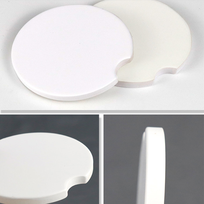 US Warehouse 2.6 inches sublimation ceramic car coaster