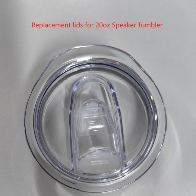 China Warehouse Replacement Clear plastic lids for 20oz speaker tumbler(only lids)