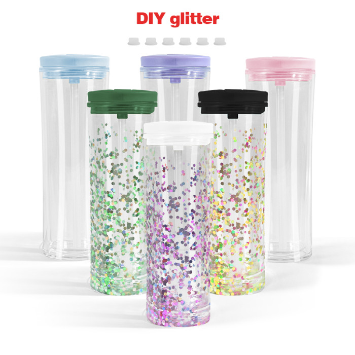 China warehosue Plastic 20oz Snow Globe Cup,BPA FREE