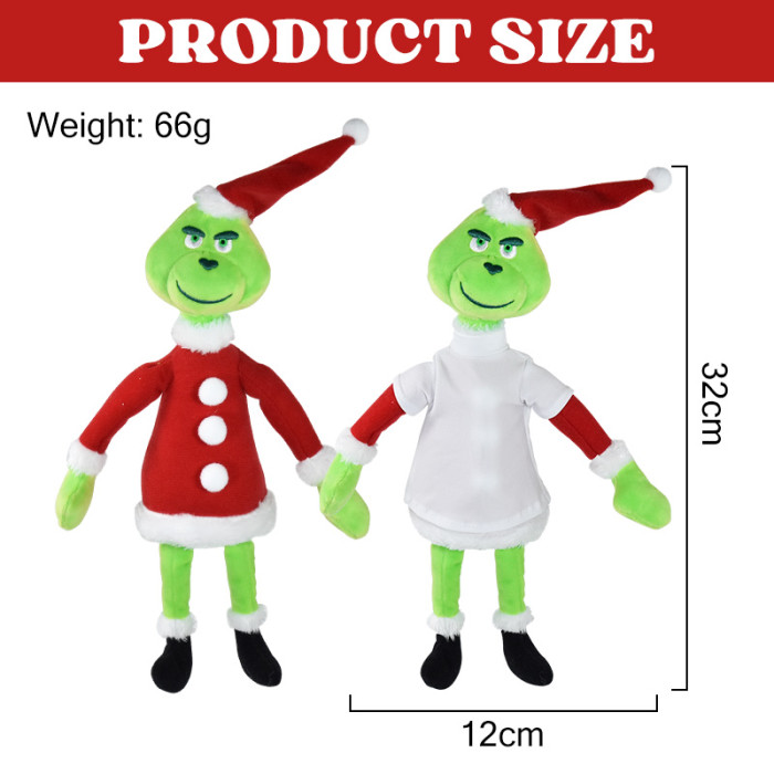 China Warehouse Christmas doll with sublimation shirts