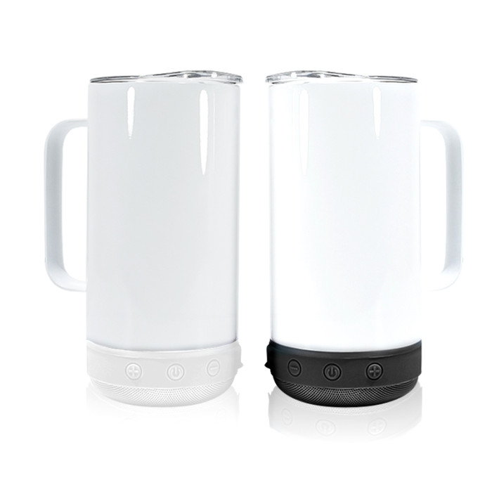 China Warehouse 14oz Sublimation Straight Speaker Tumbler Music Tumbler