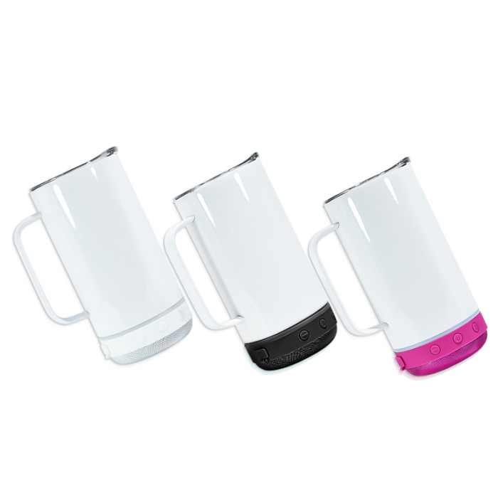 China Warehouse 14oz Sublimation Straight Speaker Tumbler Music Tumbler