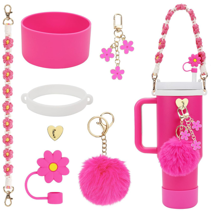 China Warehouse 18pcs 40oz tumblers Decoration Accessories Sets