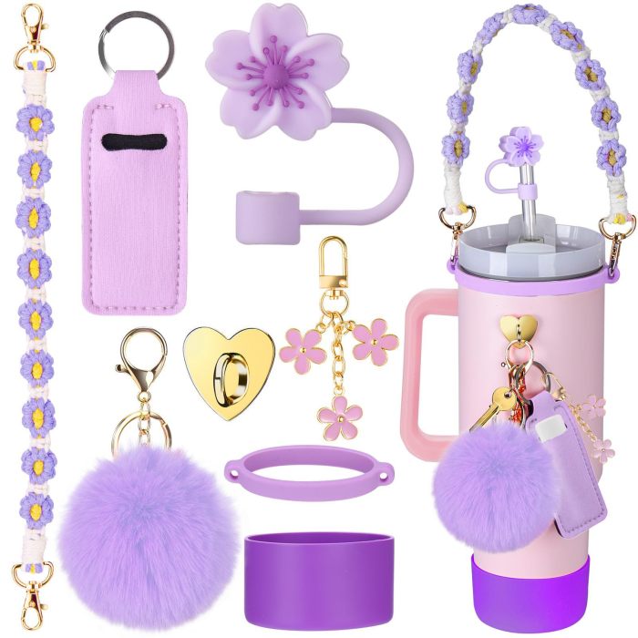 China Warehouse 20pcs 40oz tumblers Decoration Accessories Sets
