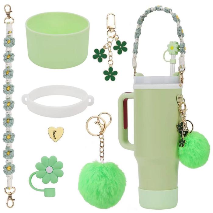 China Warehouse 18pcs 40oz tumblers Decoration Accessories Sets