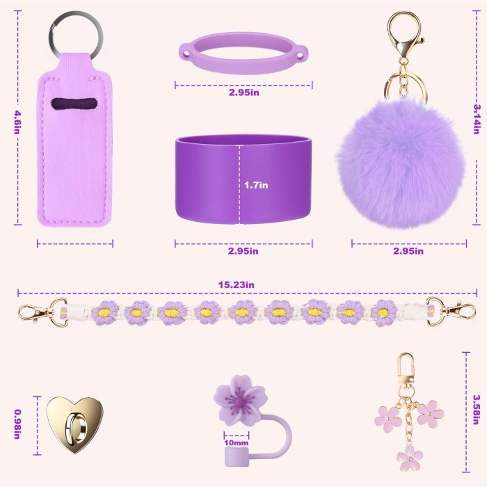 China Warehouse 20pcs 40oz tumblers Decoration Accessories Sets