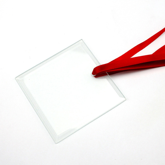China warehouse 3 inches sublimation glass ornaments