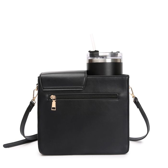China Warehouse 12pcs PU Leather Crossbody Bag,Cup Holder Bag