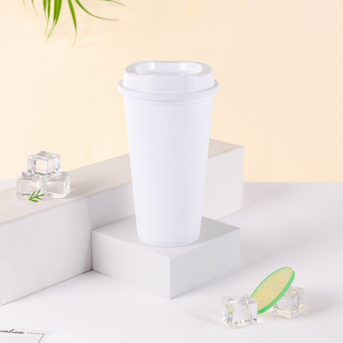 China Warehosue 200pcs 16oz Colored plastic coffee Cup,BPA FREE(Not for sublimation)
