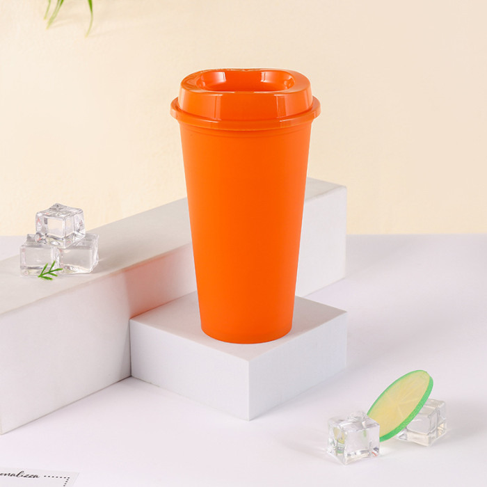 China Warehosue 200pcs 16oz Colored plastic coffee Cup,BPA FREE(Not for sublimation)