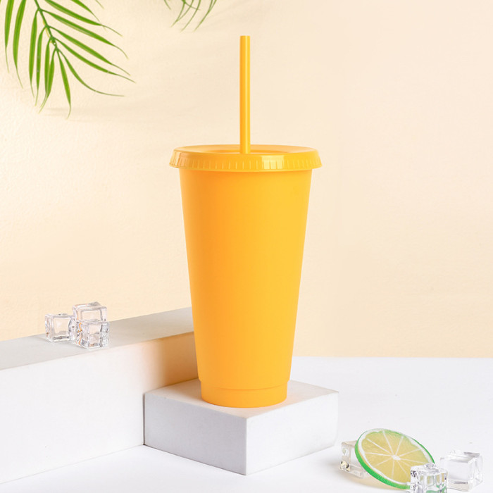 China Warehosue 100pcs 24oz Colored plastic Cup,BPA FREE(Not for sublimation)
