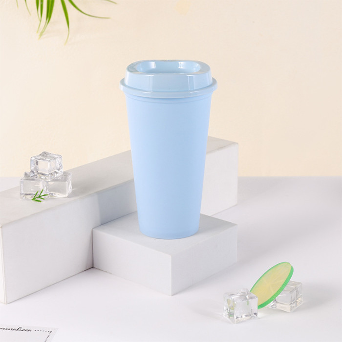 China Warehosue 200pcs 16oz Colored plastic coffee Cup,BPA FREE(Not for sublimation)