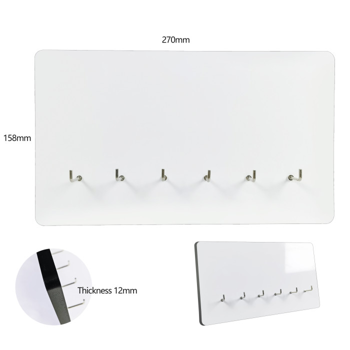China Warehouse Sublimation Blanks MDF Organizer Rack Key Holder