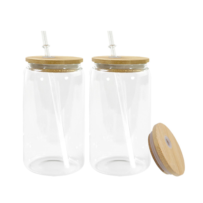 US Warehosue 16oz clear sublimation glass Cup
