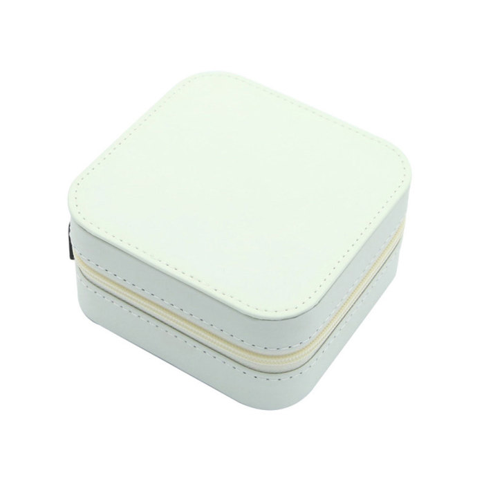 China warehouse PU Leather Sublimation Blanks Jewelry Box Monther's Day Gift