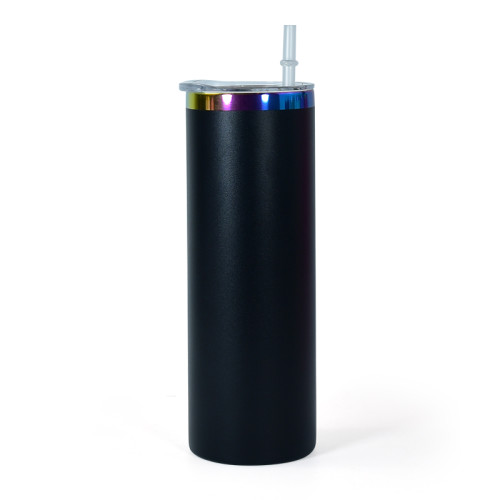 RTS US Warehouse 20oz powder coated tumblers with rainbow plated (Not for sublimation)