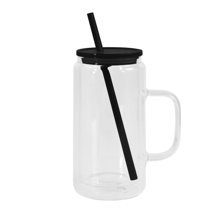 RTS US Warehouse Glass 16oz snow globe sublimation glass Cup,pre-hole