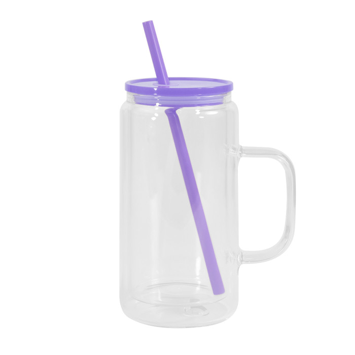 RTS US Warehouse Glass 16oz snow globe sublimation glass Cup,pre-hole