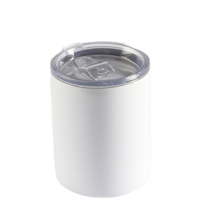 China Warehouse 25pcs 12oz/24oz Sublimation Straight  skinny tumbler with dome lid