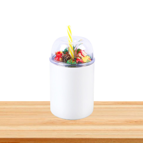 China Warehouse 25pcs 12oz/24oz Sublimation Straight  skinny tumbler with dome lid