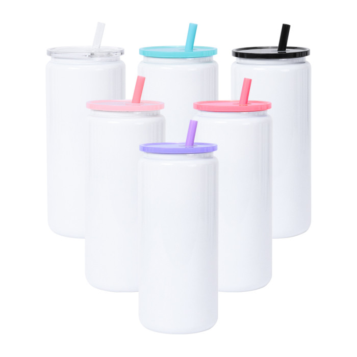 US Warehouse 16oz White Stainless Steel Sublimation Blanks Cup