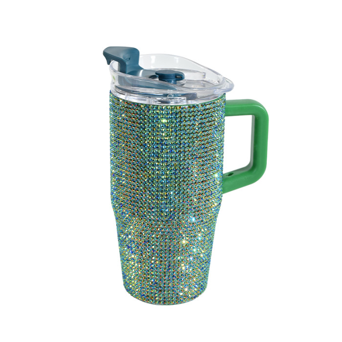 China Warehouse 25pcs Rhinestone 20oz  tumblers with Handle
