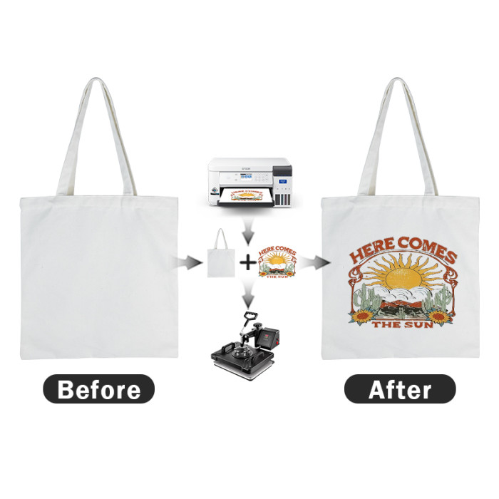 US Warehouse 15*16 inches Sublimation Canvas Bag