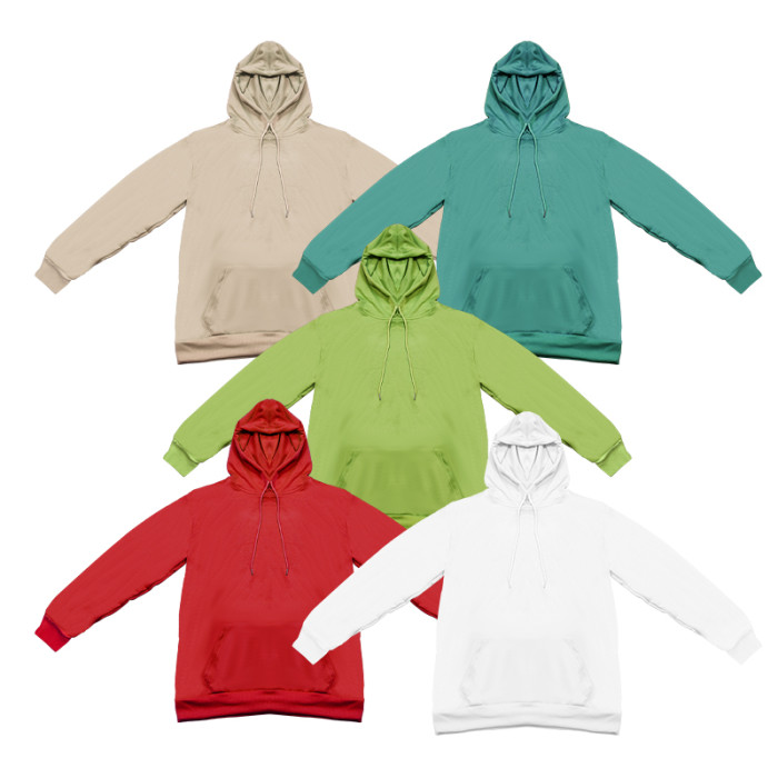 US Warehosue US size Polyster Sublimation Blanks Thin Hoodies