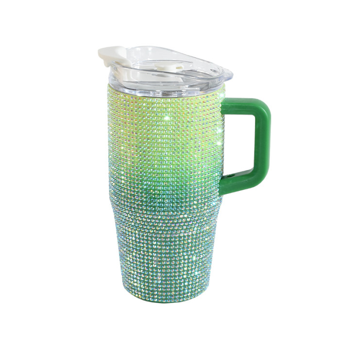 China Warehouse 25pcs Rhinestone 20oz  tumblers with Handle