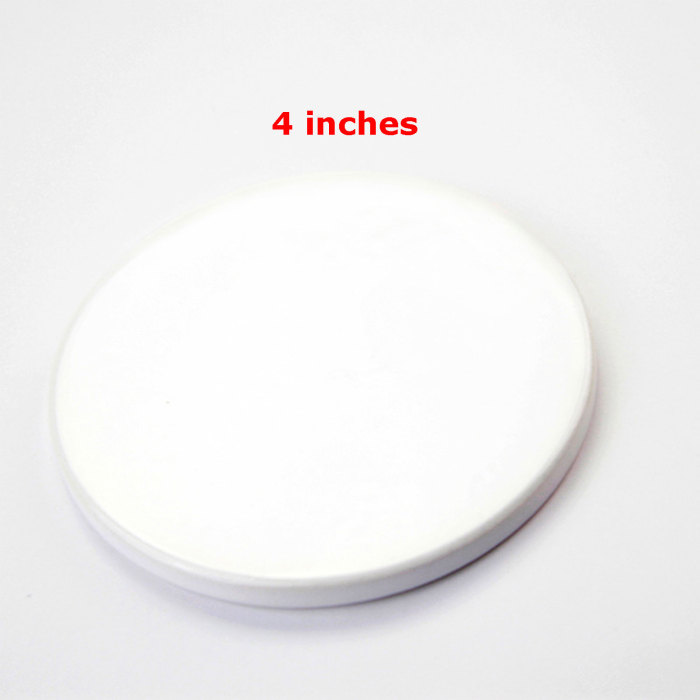 China warehouse 300pcs 4 inches sublimation ceramic coaster with Cork Sticker