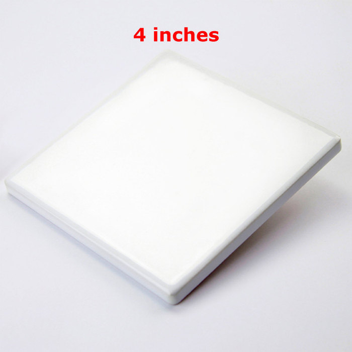 China warehouse 300pcs 4 inches sublimation ceramic coaster with Cork Sticker