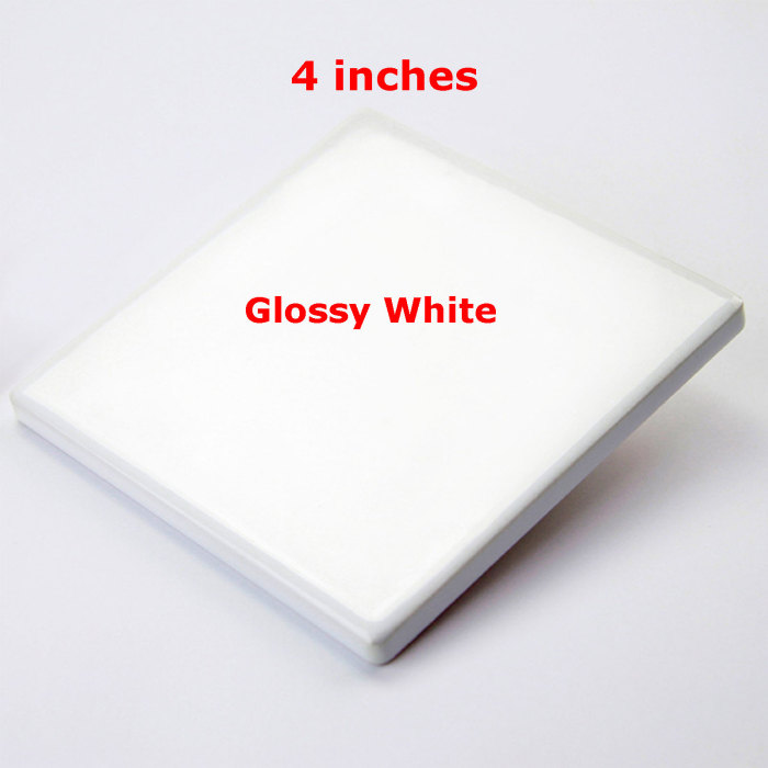 China warehouse 300pcs 4 inches sublimation ceramic coaster with Cork Sticker