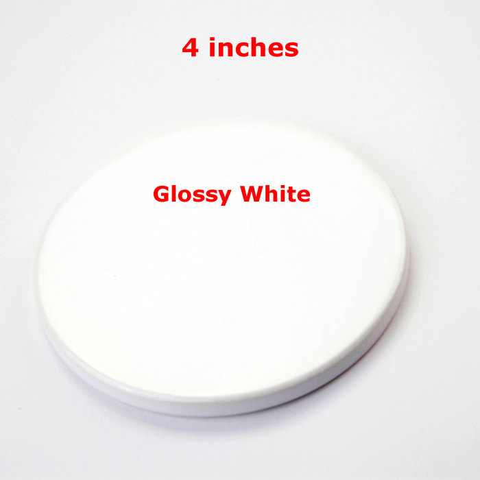 China warehouse 300pcs 4 inches sublimation ceramic coaster with Cork Sticker