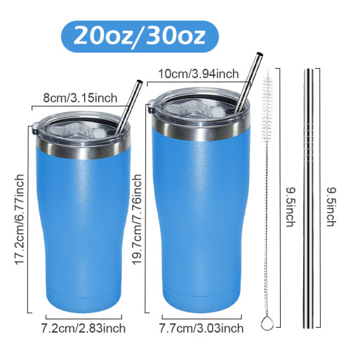 China Warehouse 25/50PCS 30oz Powder Coated Curve Tumbler