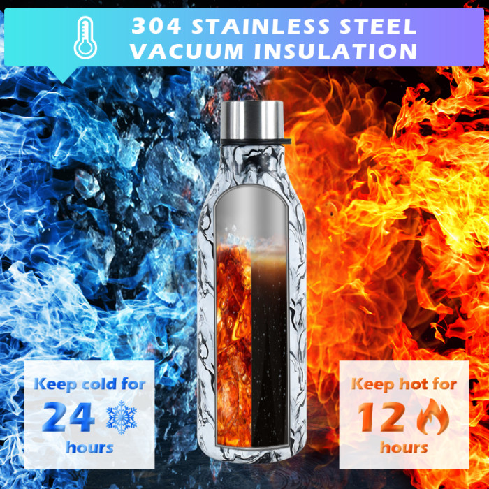 China Warehouse 25/50PCS 18oz Sports Water Bottle With Image