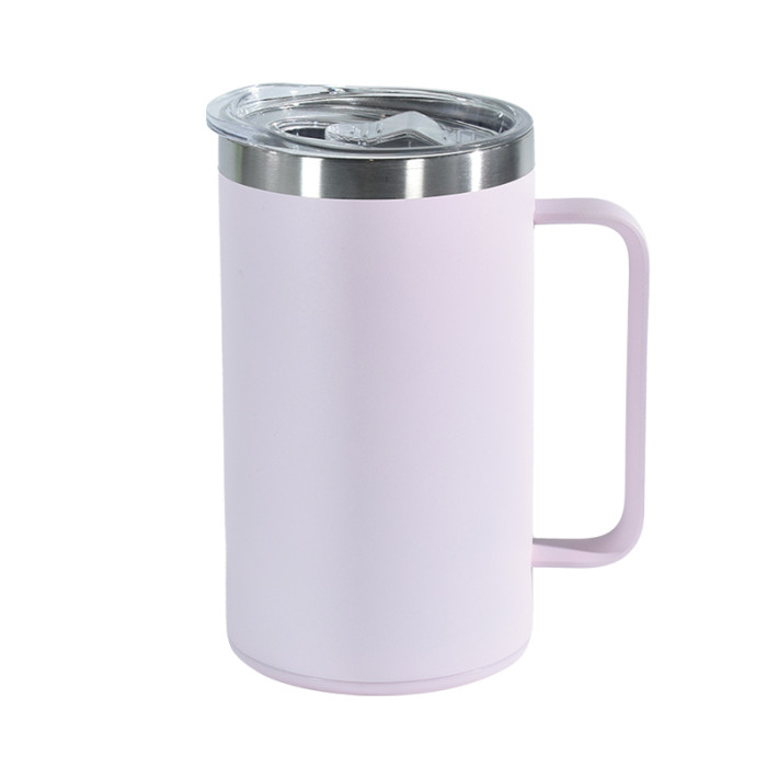 China Warehouse 25/50PCS 14oz Powder Coated  Mug with Carrying Handle