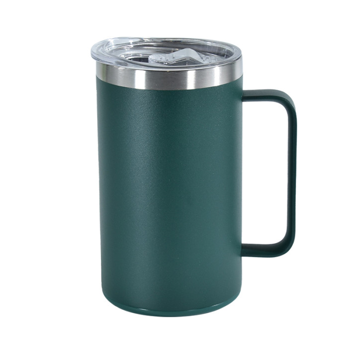 China Warehouse 25/50PCS 14oz Powder Coated  Mug with Carrying Handle