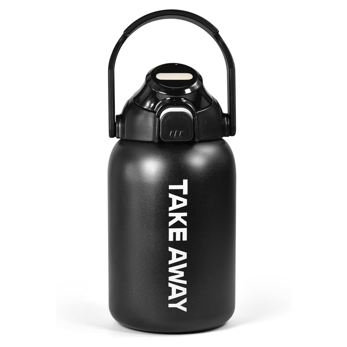 US Warehouse 28oz Powder Coated Insulated Sports Water Bottle with Straw