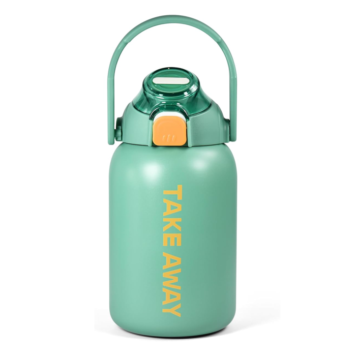 US Warehouse 28oz Powder Coated Insulated Sports Water Bottle with Straw