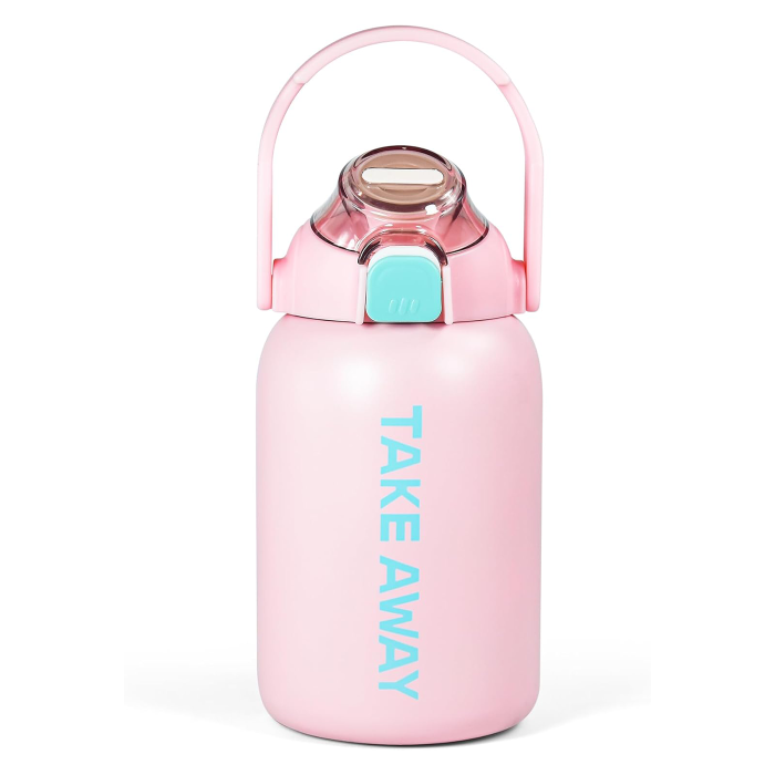 US Warehouse 28oz Powder Coated Insulated Sports Water Bottle with Straw