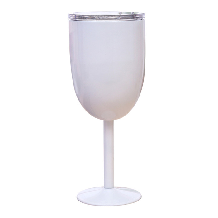 US Warehouse 10oz Sublimation Wine Tumbler with Sliding Lid