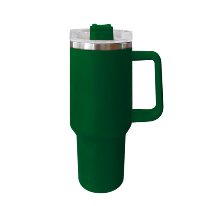 US Warehouse 40oz Powder Coated Tumbler with Comfortable Handle