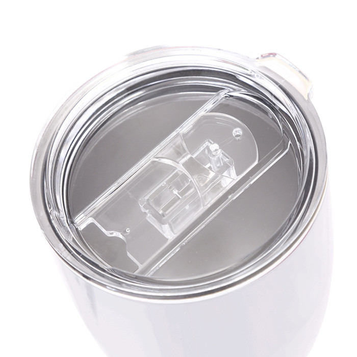 US Warehouse 10oz Sublimation Wine Tumbler with Sliding Lid