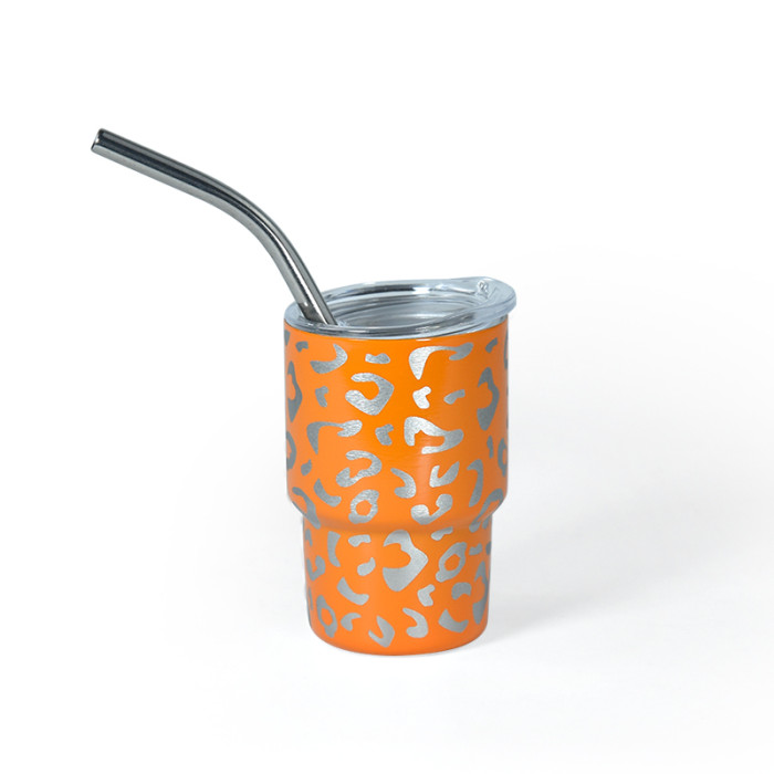 US Warehouse Leopard 3oz mini Cup,mixed colors